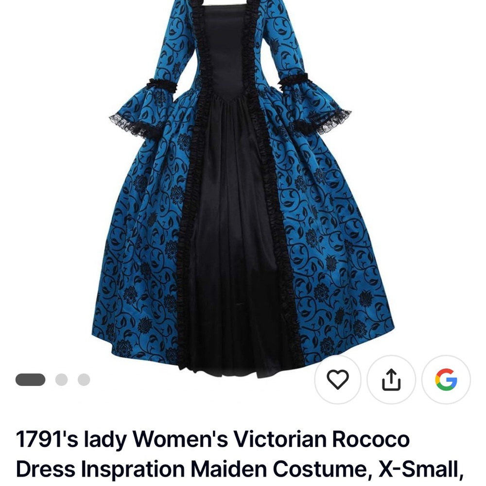 Ladies vitorian dress